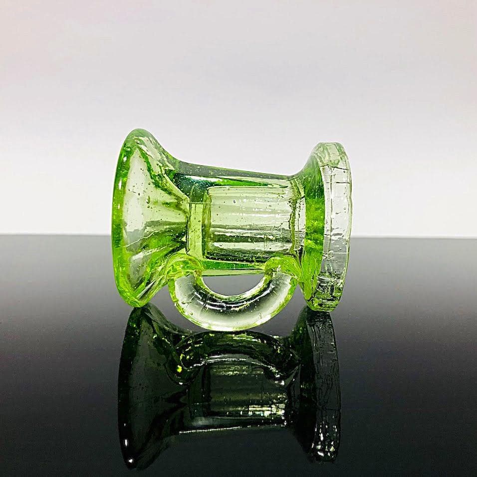 珍品 アイスクリームカップ型ペロ 大ペロ ペロペロ 氷コップ ウランガラス 戦前