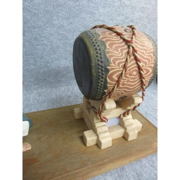 博多人形川崎虎雄 乕雄作無法松小倉祇園太鼓 [B27182]