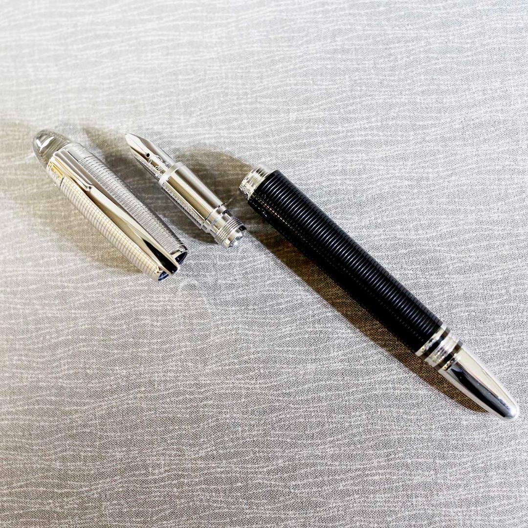 【極美品 送料込み】モンブラン 万年筆 スターウォーカー メタルドゥエ