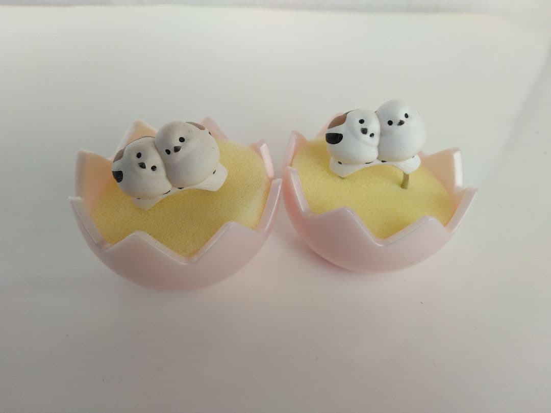 新品　シマエナガ　指輪　二点セットのみ　ケースは付きません