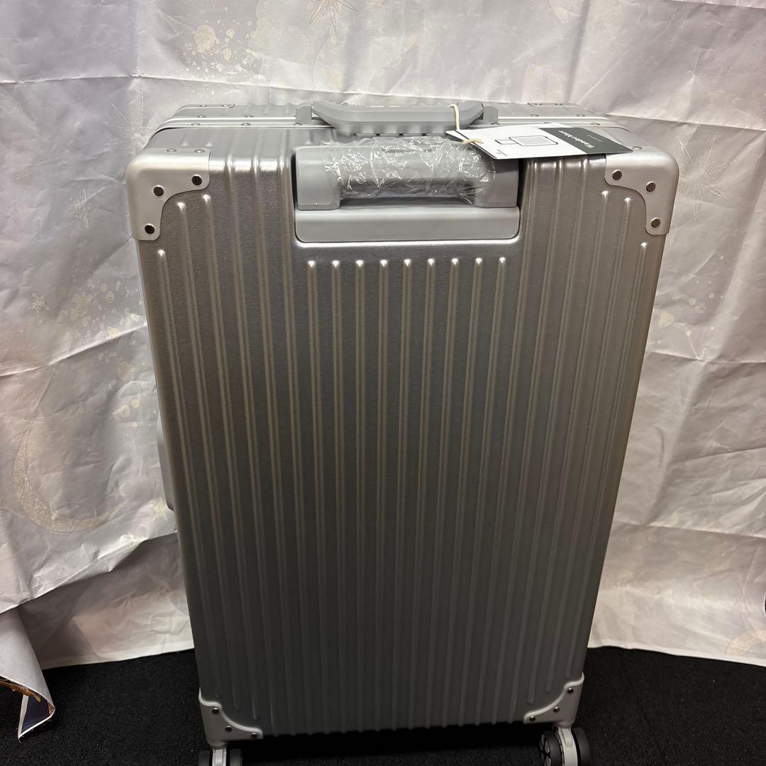 WanderMore スーツケース キャリーケース アルミフレーム シルバー