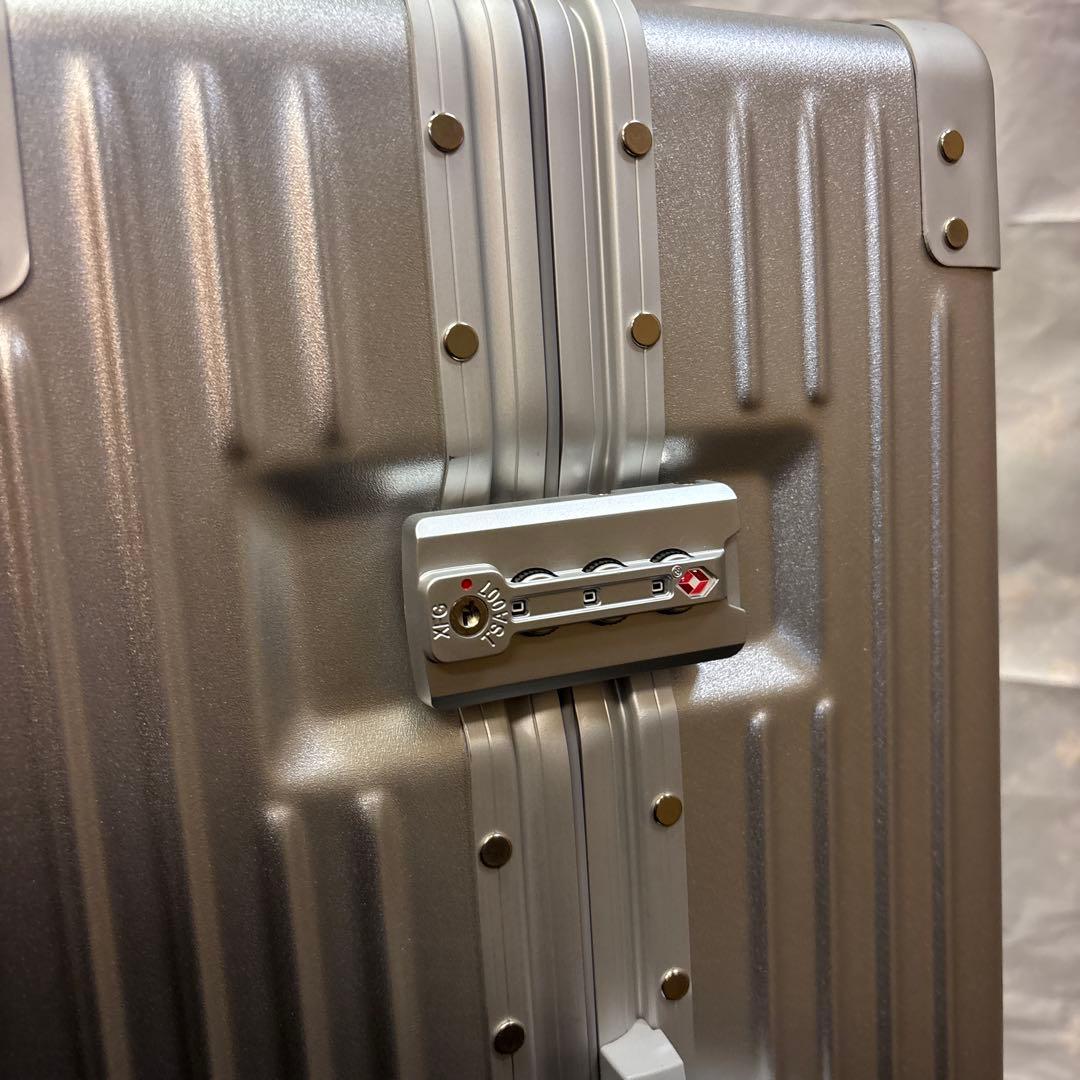 WanderMore スーツケース キャリーケース アルミフレーム シルバー