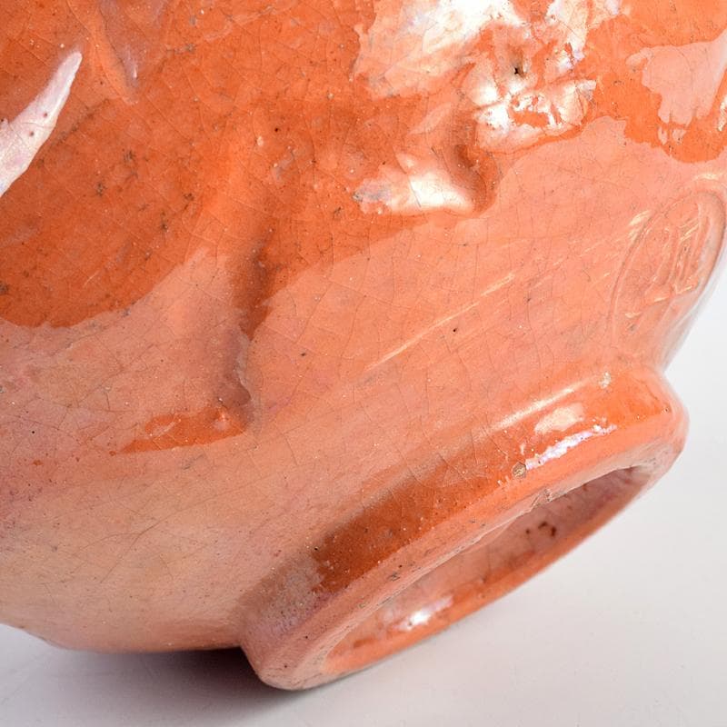 茶道具　楽吉左衛門　赤楽茶碗　時代箱付　V　R9358