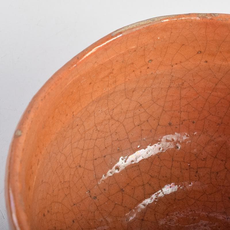 茶道具　楽吉左衛門　赤楽茶碗　時代箱付　V　R9358