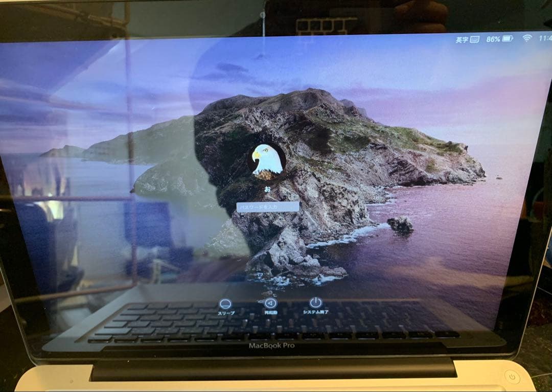 MacBook Pro 13インチ／メモリ16GB／初期化不可のため現状渡し