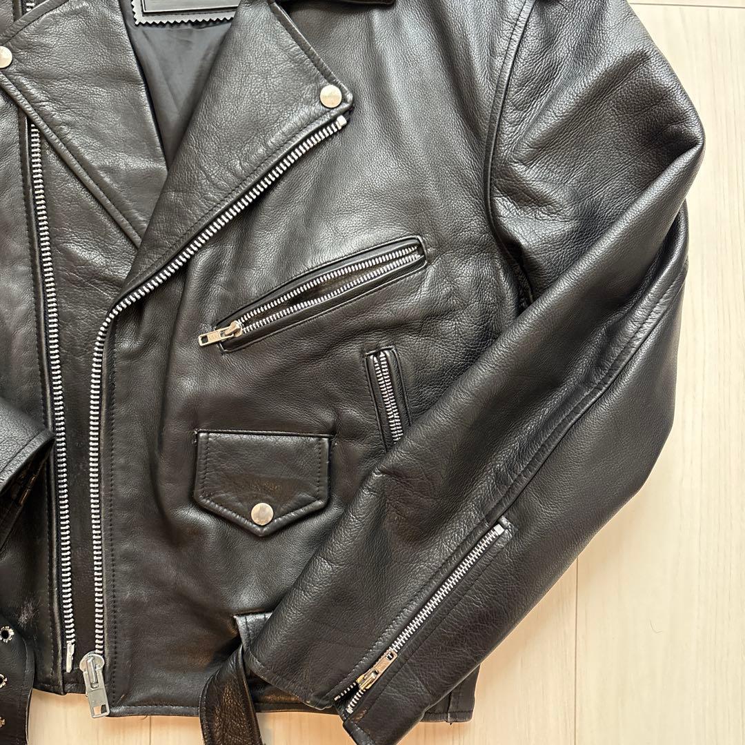 ナ*ホ様 ハーレー レザージャケット ライダース 本革 ブラック 黒 Harle