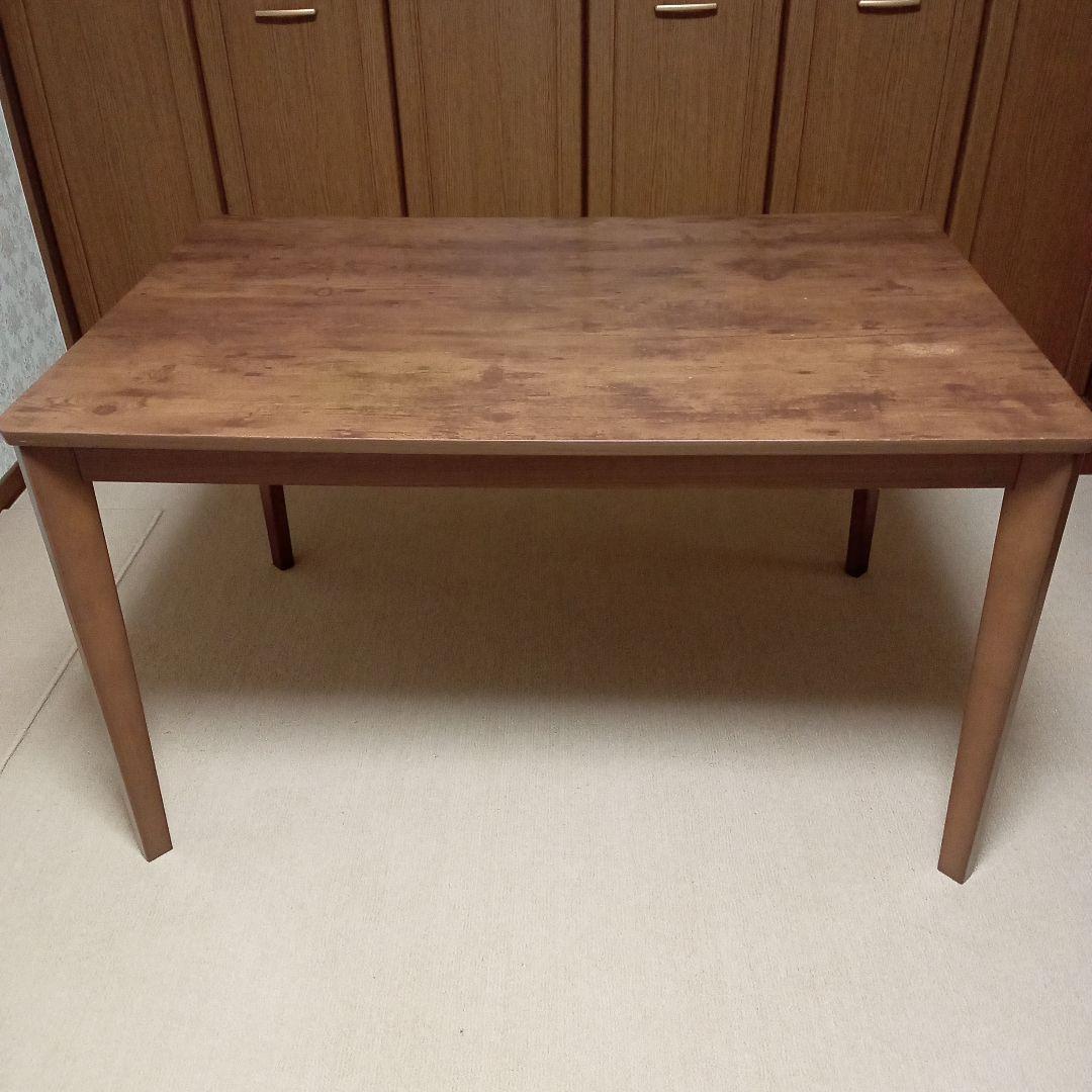 【ブラウンの木製ヤマダオリジナル ダイニングコタツテーブル】