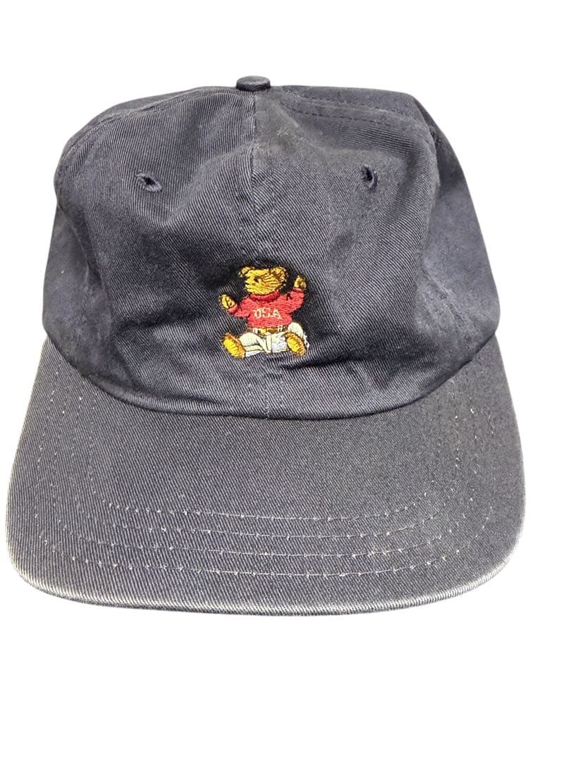 【希少USA製】ポロベア キャップ POLO RALPH LAUREN ネイビー