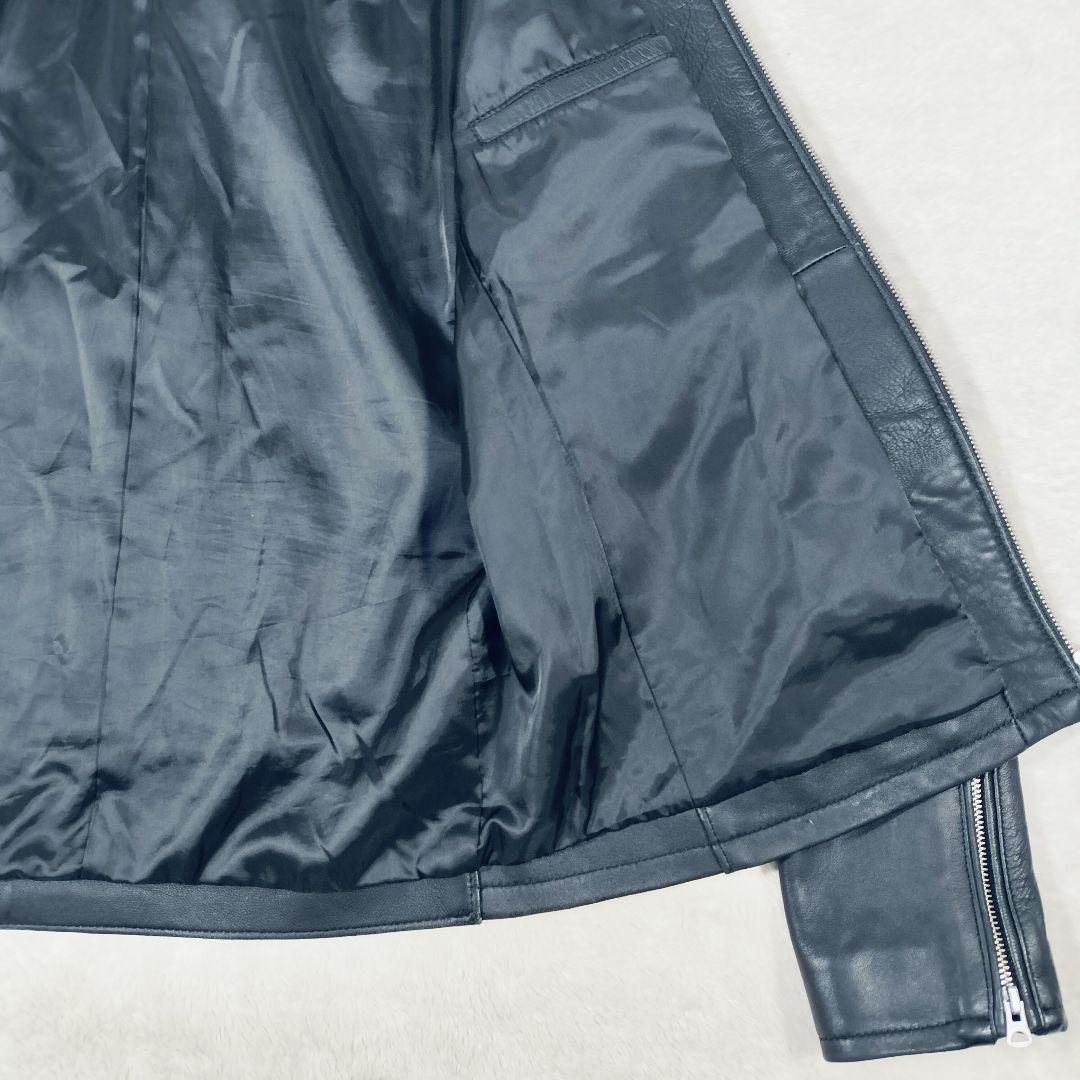 【大きい☆XL】フリークストア　シングルライダース ジャケット　ブラック