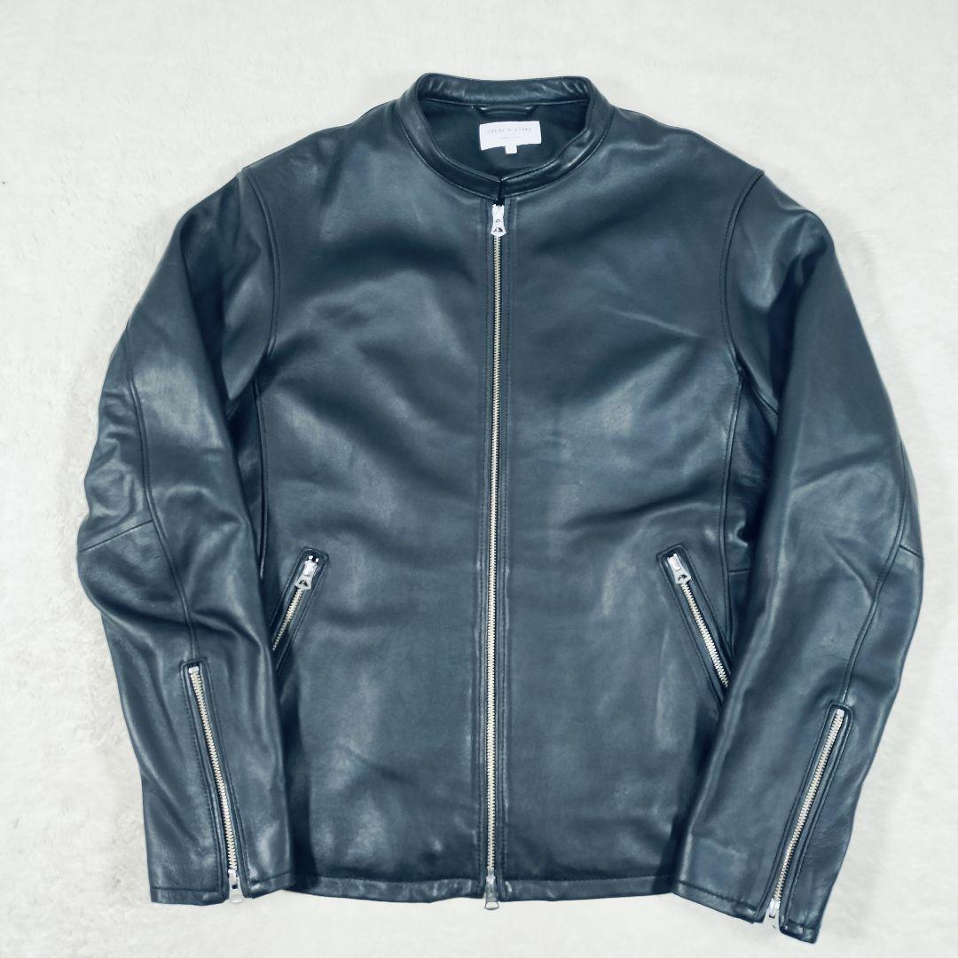 【大きい☆XL】フリークストア　シングルライダース ジャケット　ブラック