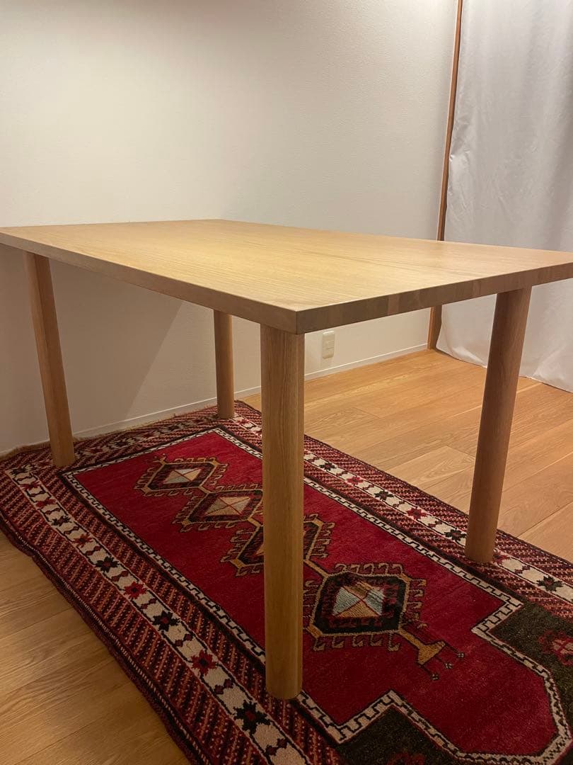 無印良品　木製テーブル　オーク材　ダイニングテーブル