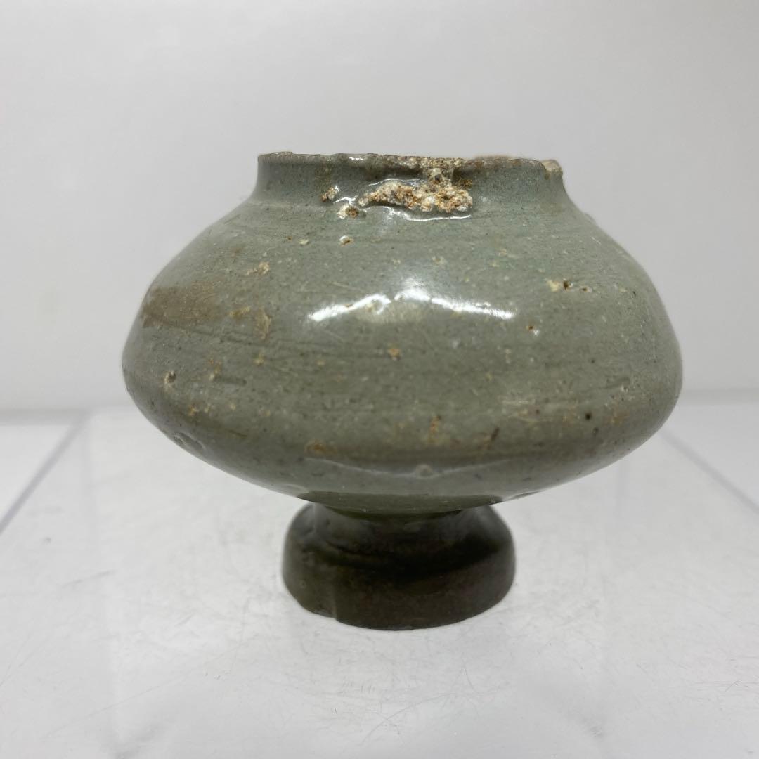 16世紀　高麗青磁　油壺　高さ約5.2㎝　東さ7-0804☆2F