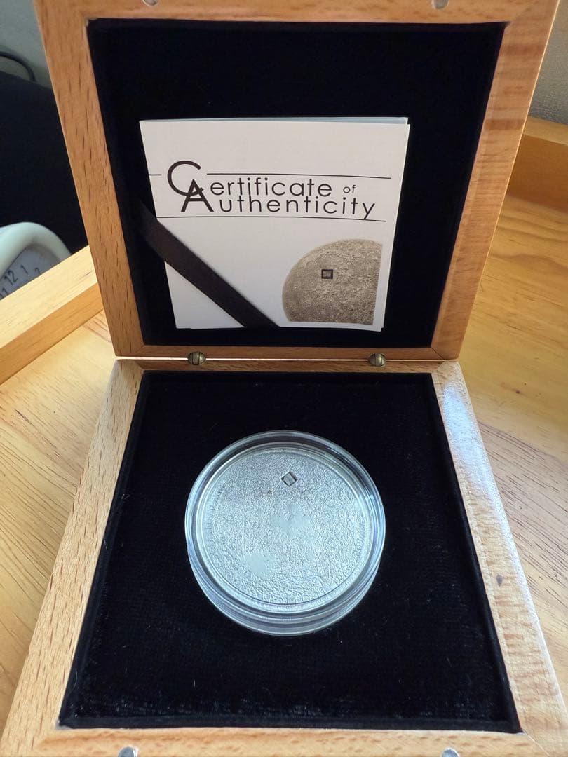 5ドル銀貨 隕石2009年 シルバーThe Moon月隕石