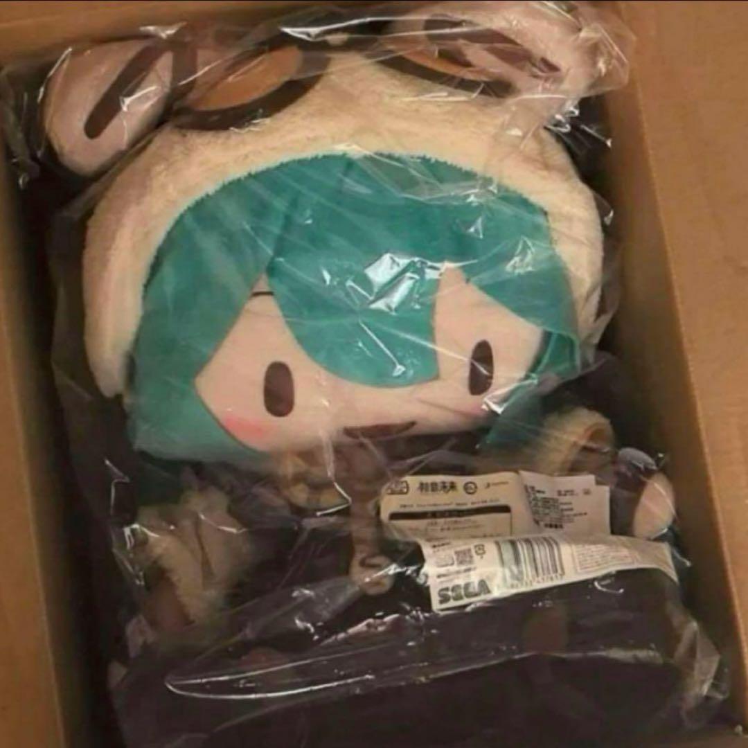 新品未開封 初音ミク マシュマロホットココア ふわぷち ぬいぐるみ (LL)