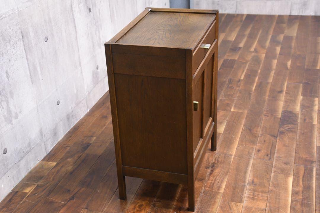 EAC2 カリモク サイドキャビネット 電話台 花台 ディスプレイ台 飾り台