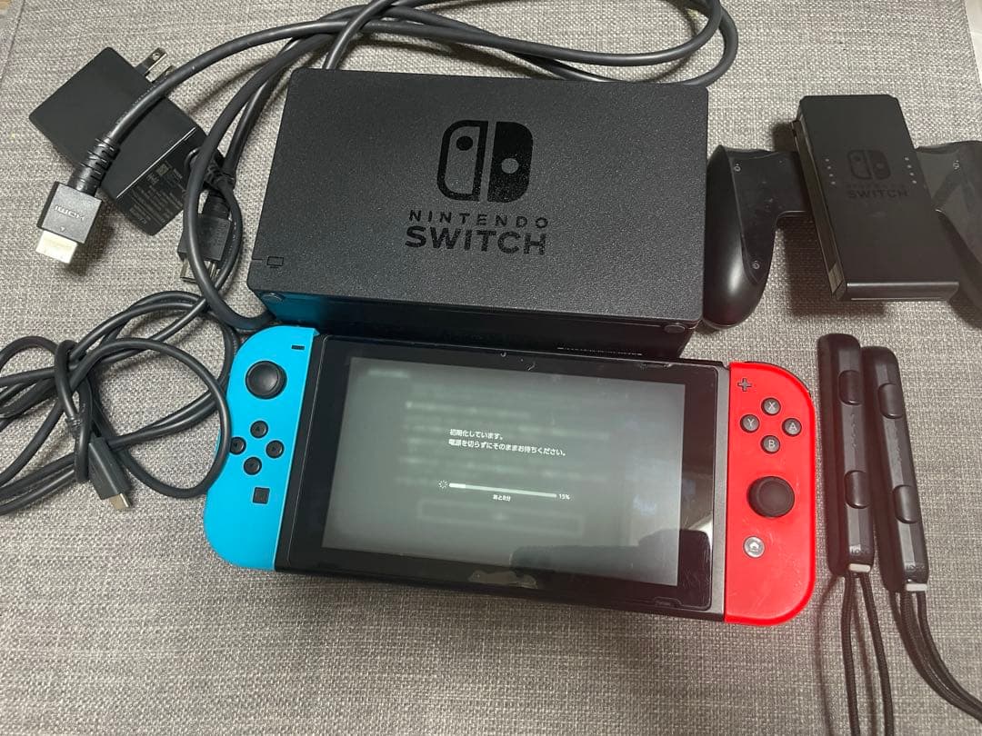 Nintendo Switch 青/赤 本体 充電器付き