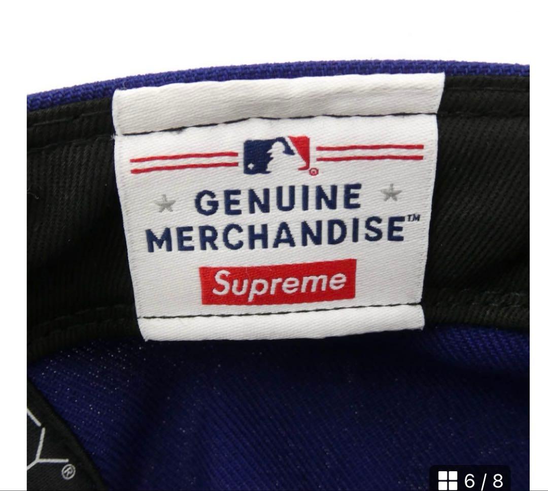 Supreme ベースボールキャップ 青