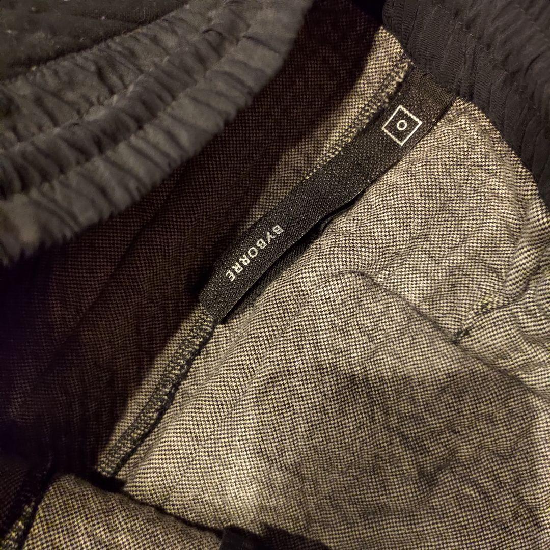 byborre バイボレ　パンツ　黒　白