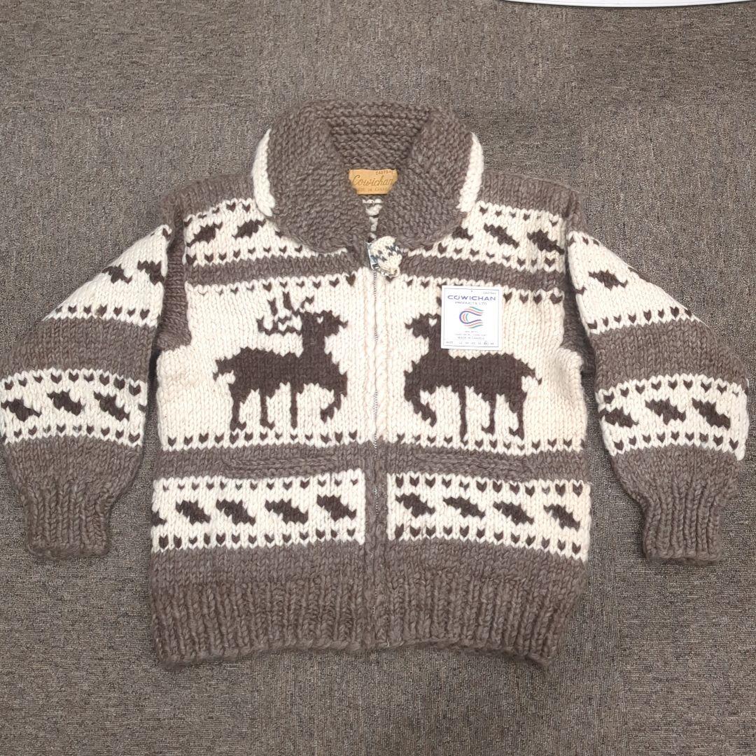 【新品/未使用】カナダ製/カウチンセーター/サイズ46(XL-3L相当)ラスト1