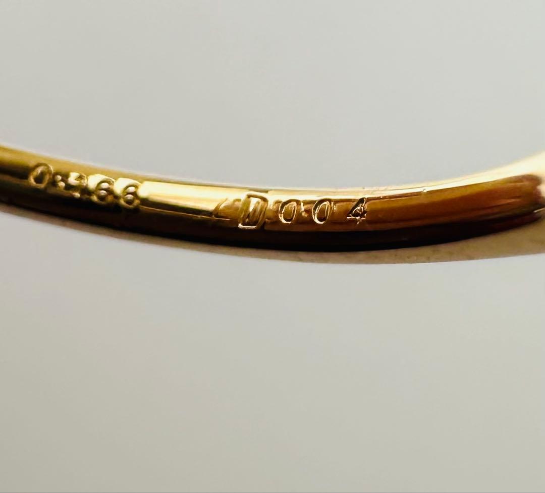 ベキリーブルーガーネット　K18ゴールドリング　13号