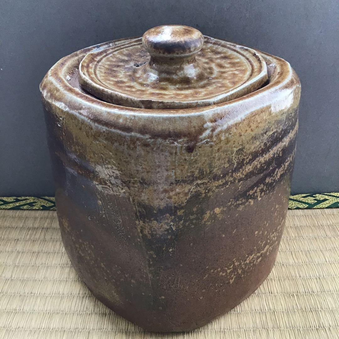 茶道具　水指　備前焼水指　大平孝昭作　栞　共箱　S39MS