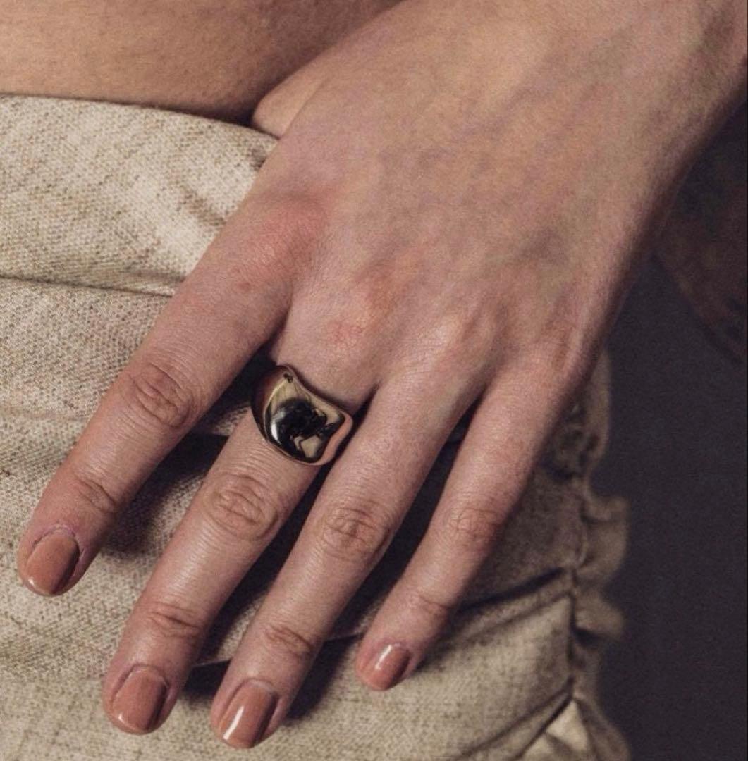 【美品】ete ロウ ボールドリング ロウブランゴールド RBG #17