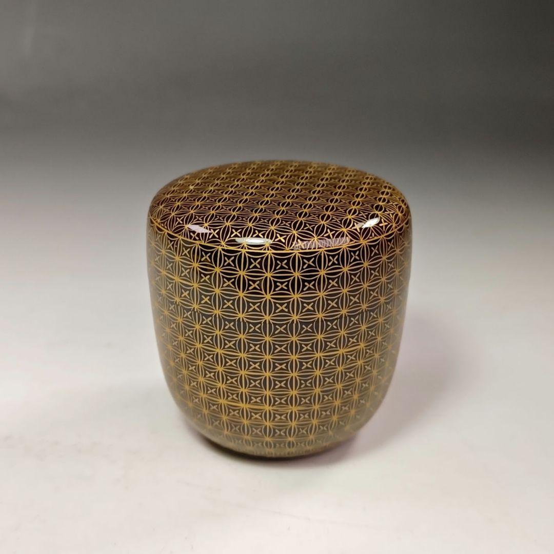 イ715 棗『前志芸男作』『沈金七宝　大棗　共箱　』茶道具