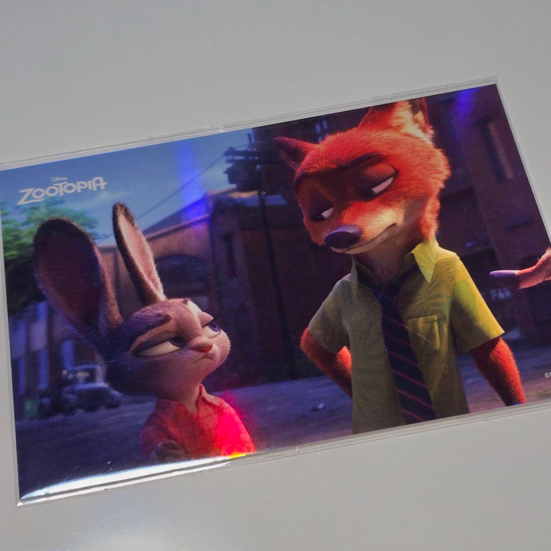 韓国限定 ズートピア ポップアップ ポストカード 証明写真 4カットステッカー