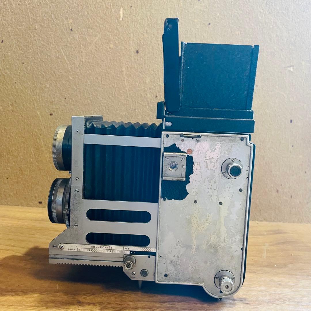 ジャンク MAMIYA マミヤ 二眼レフ 蛇腹MAMIYAFLEX シャッターO