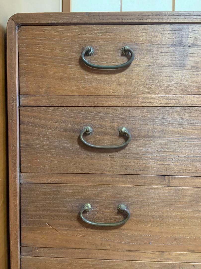 7段引出し箪笥 アンティーク　総桐タンス　和タンス　洋服　着物タンス　昭和レトロ