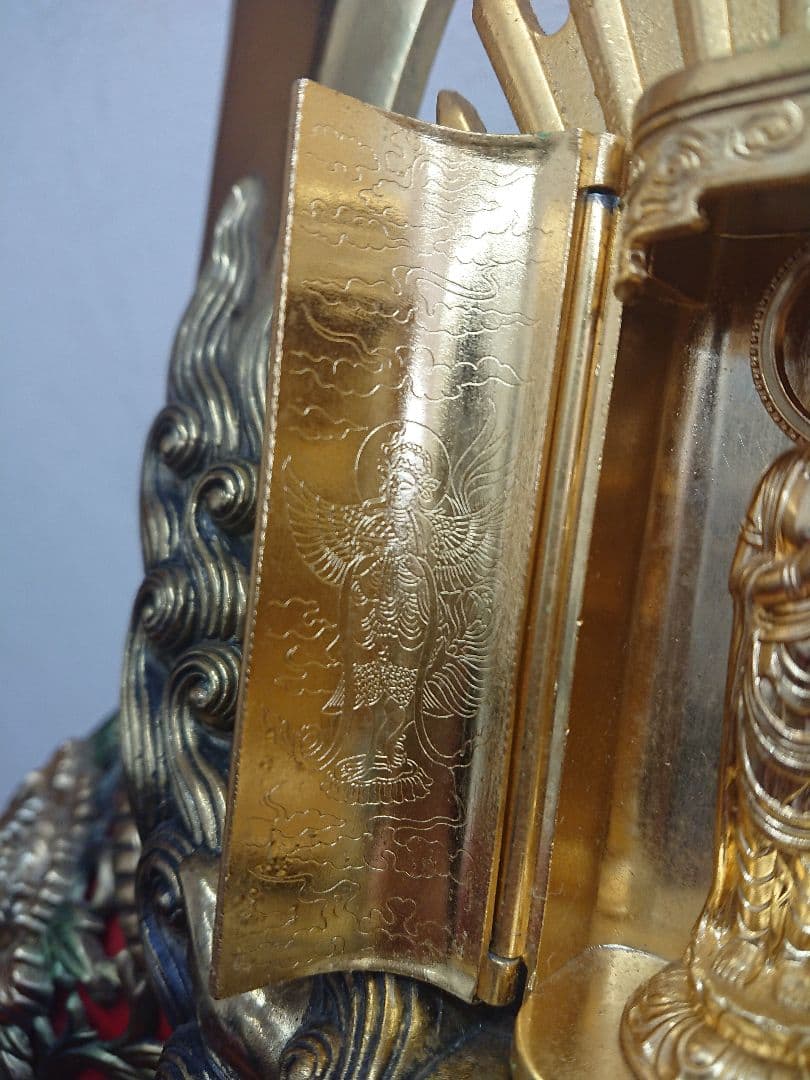 H1 牡丹獅子星兜 兜飾 観音様 Japanese Helmet Kabuto