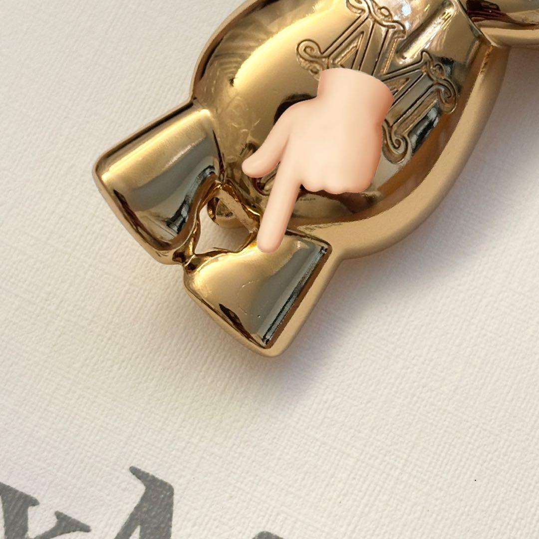 訳あり新品未使用【Max Mara】メタル テディ ブローチ