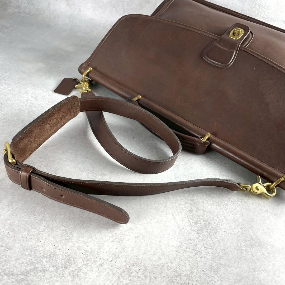 極美品 オールドコーチ 2way ビジネスバッグ ブリーフケース ターンロック