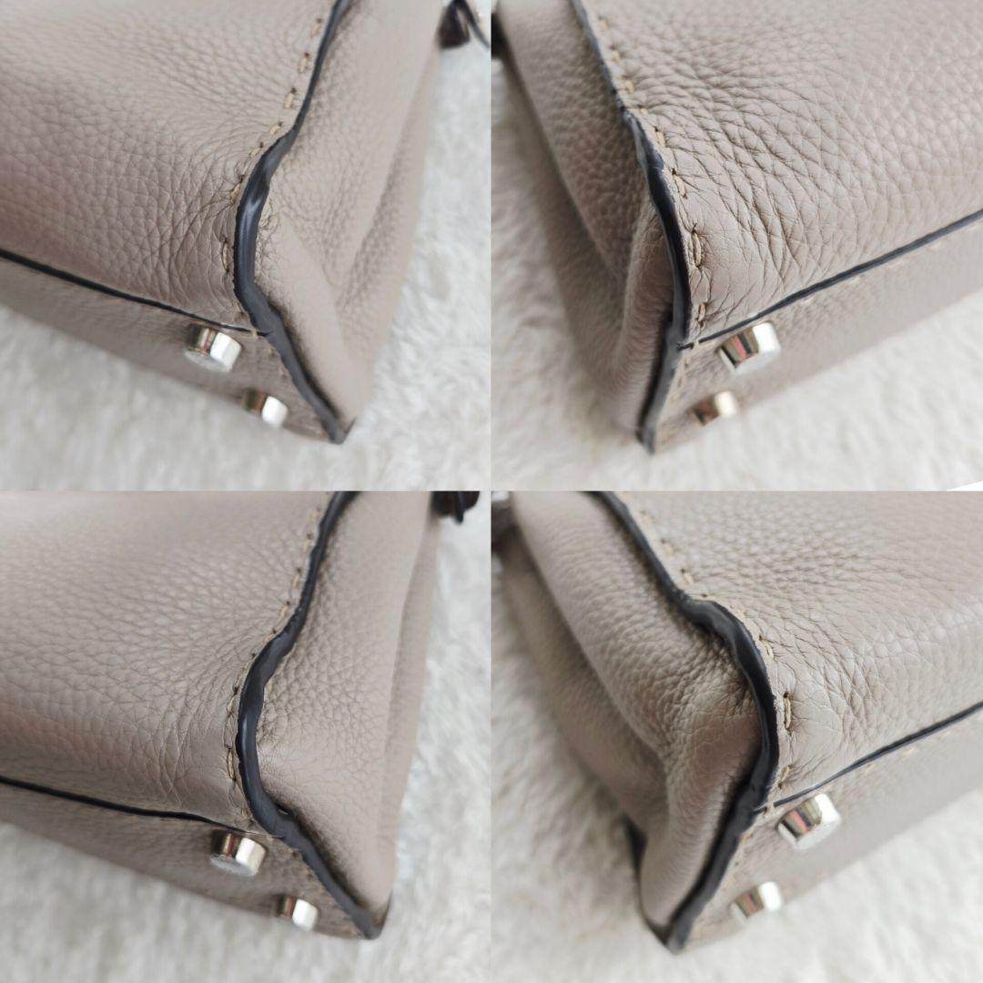 ⭐FENDI⭐ フェンディ ピーカブー ミニ ダブグレー ハンドバッグ