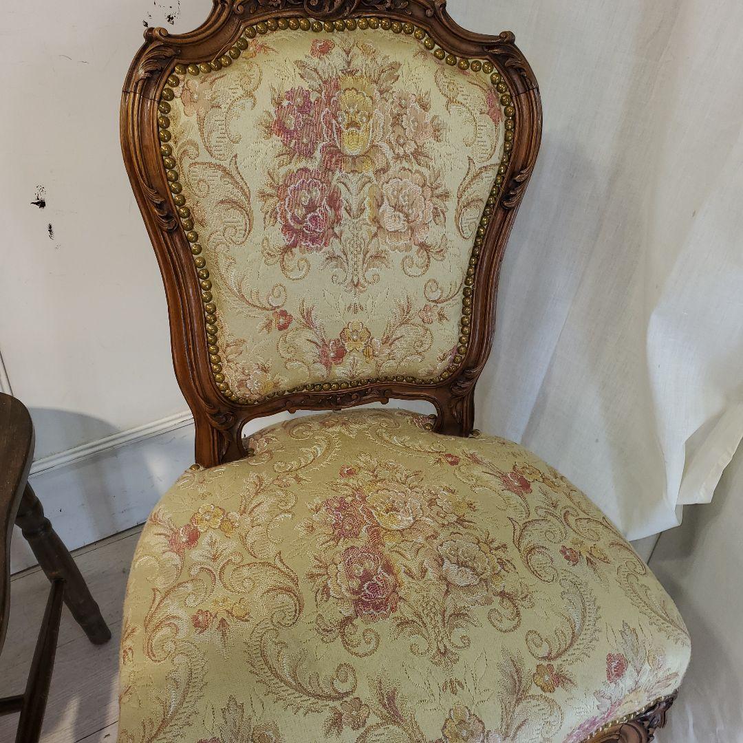 ウィンザーチェアとビクトリアン椅子のセット　アンティーク