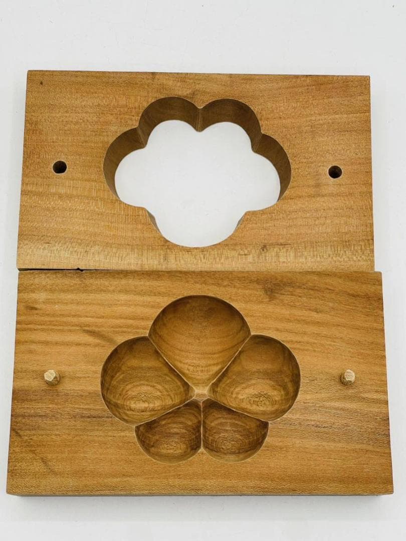 京都老舗「有次」製 上質和菓子木型 2種 美品 菓子型 お菓子