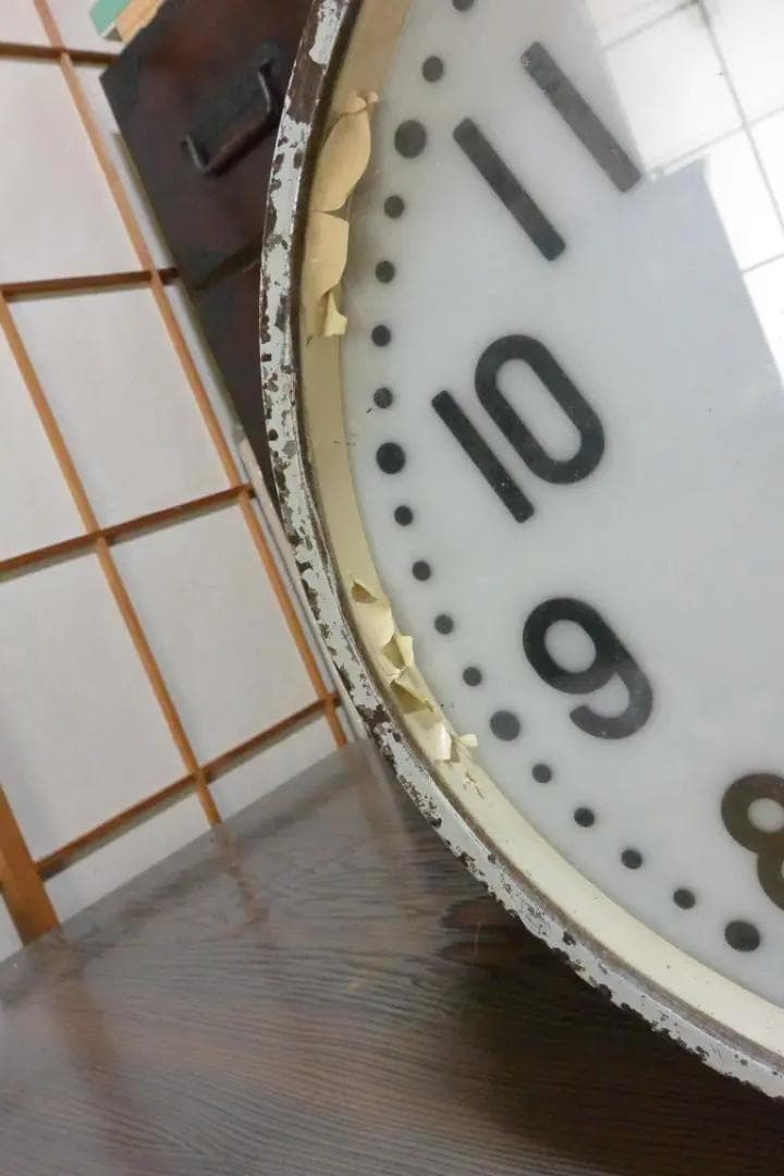 国鉄 駅 ホーム 両面 鉄道時計 引取り６千円引き