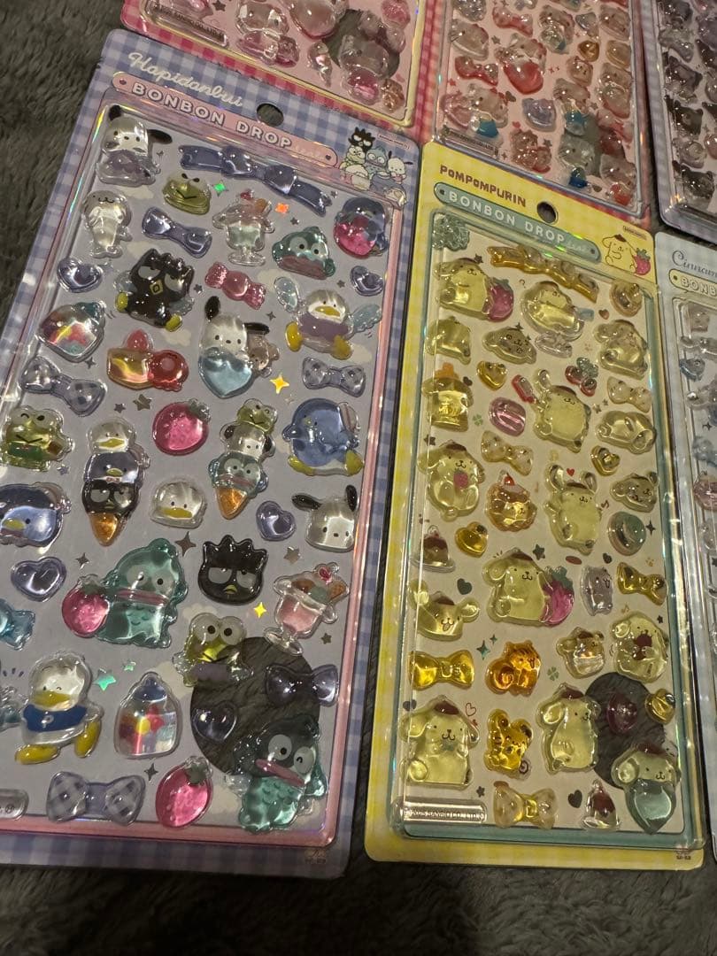 【確実正規品！！】レア2弾サンリオボンボンドロップシール 8セット