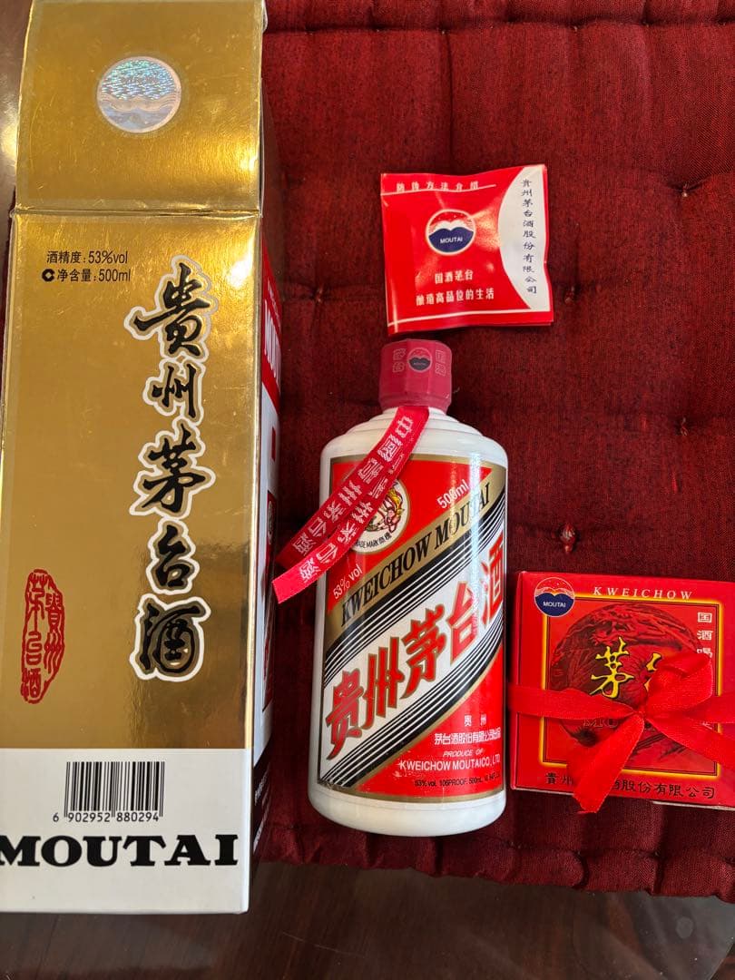 未開封　MOUTAI 2012年製 500ml 53％白酒 ギフトボックス入り