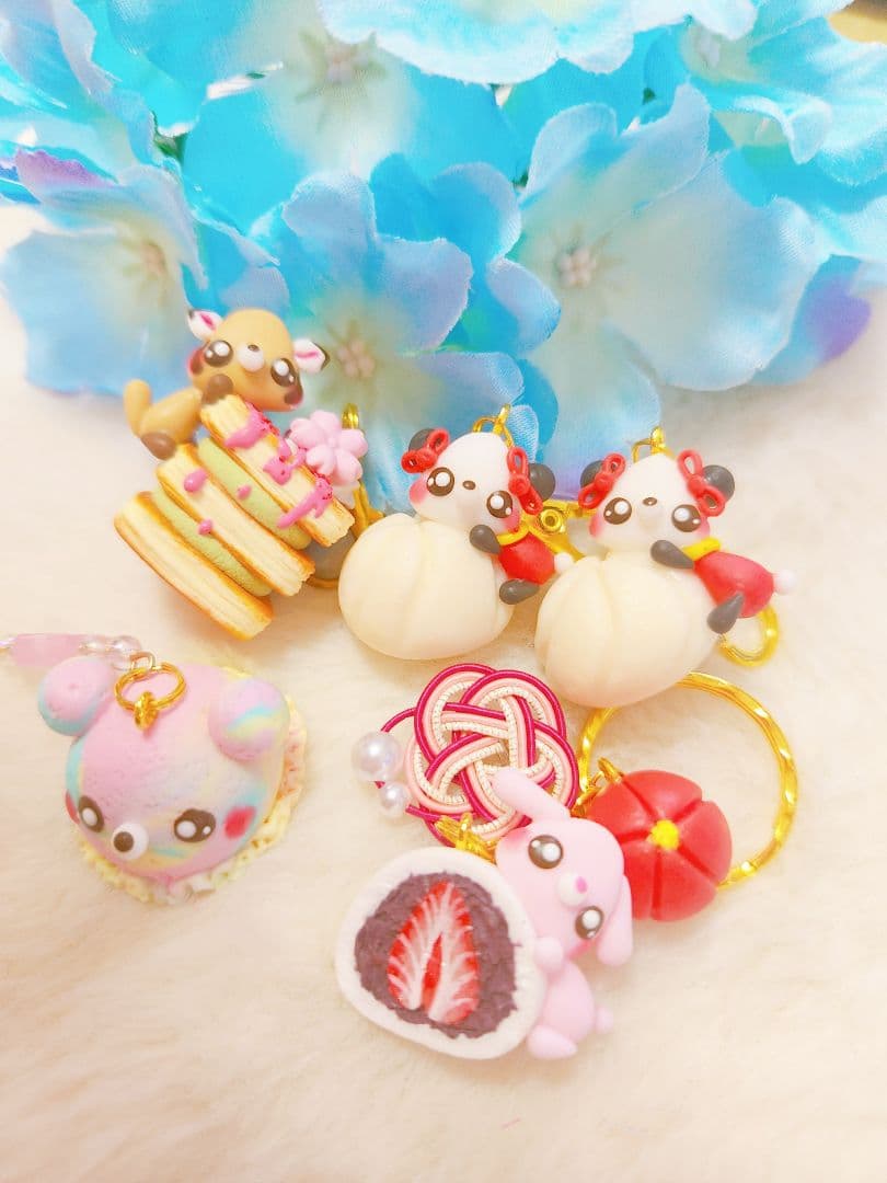 いちごページ②　フェイクスイーツ　樹脂粘土　スイーツデコ