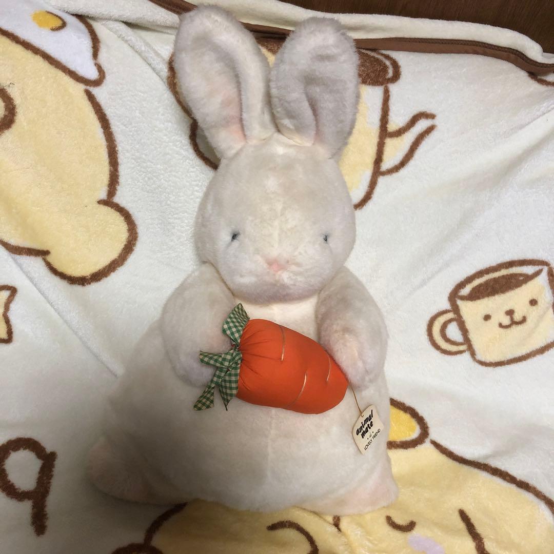 昭和レトロ　ヴィンテージ セキグチ製　ニンジンうさぎ　2Lサイズ　中古品