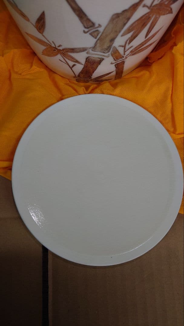 小川蘆舟　水指　竹　共箱　茶道具　蘆舟