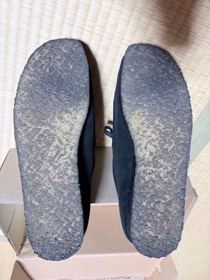 クラークス　ワラビー　黒　26.5cm