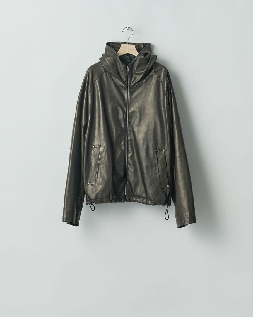 ジャケット・アウター 24SS ssstein Leather Hooded Short Jacket