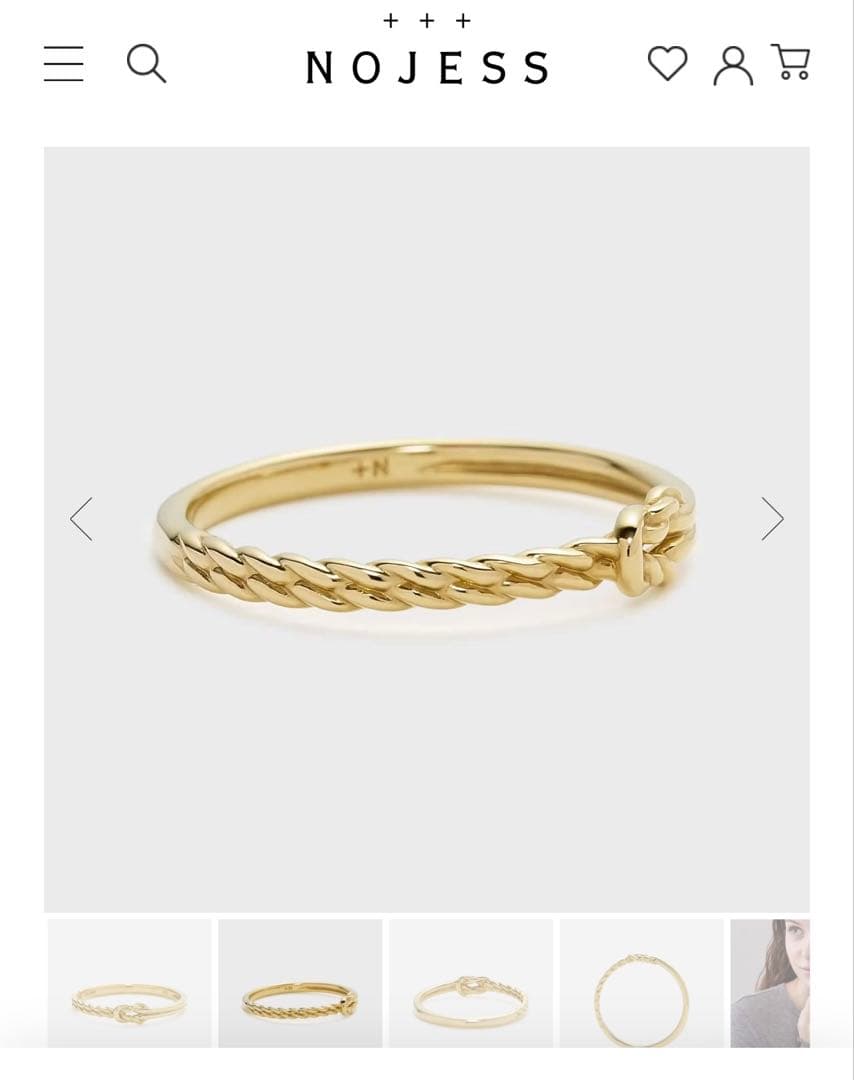 NOJESS ゴールドリング
