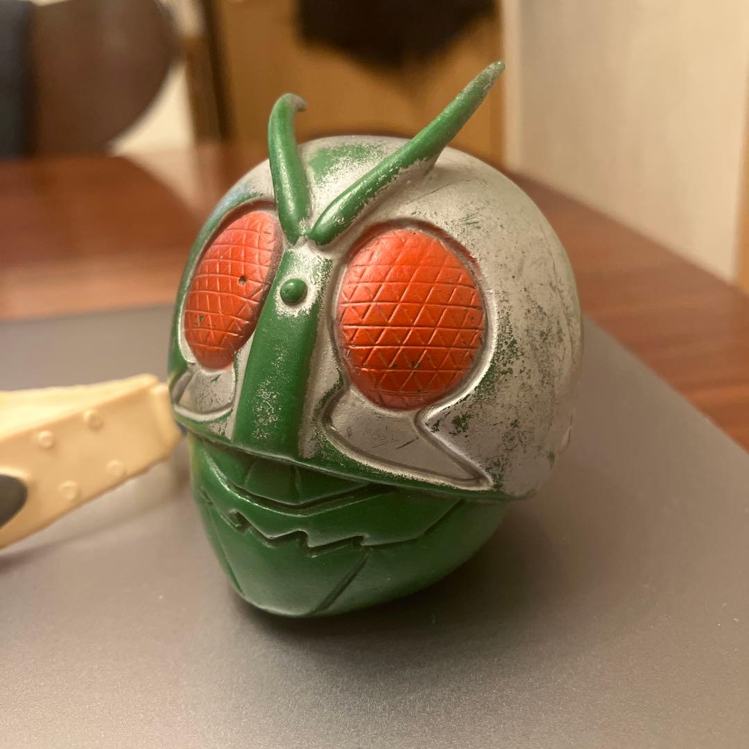 ヴィンテージ バンダイ 仮面ライダー ソフビ ヘルメット & ベルト