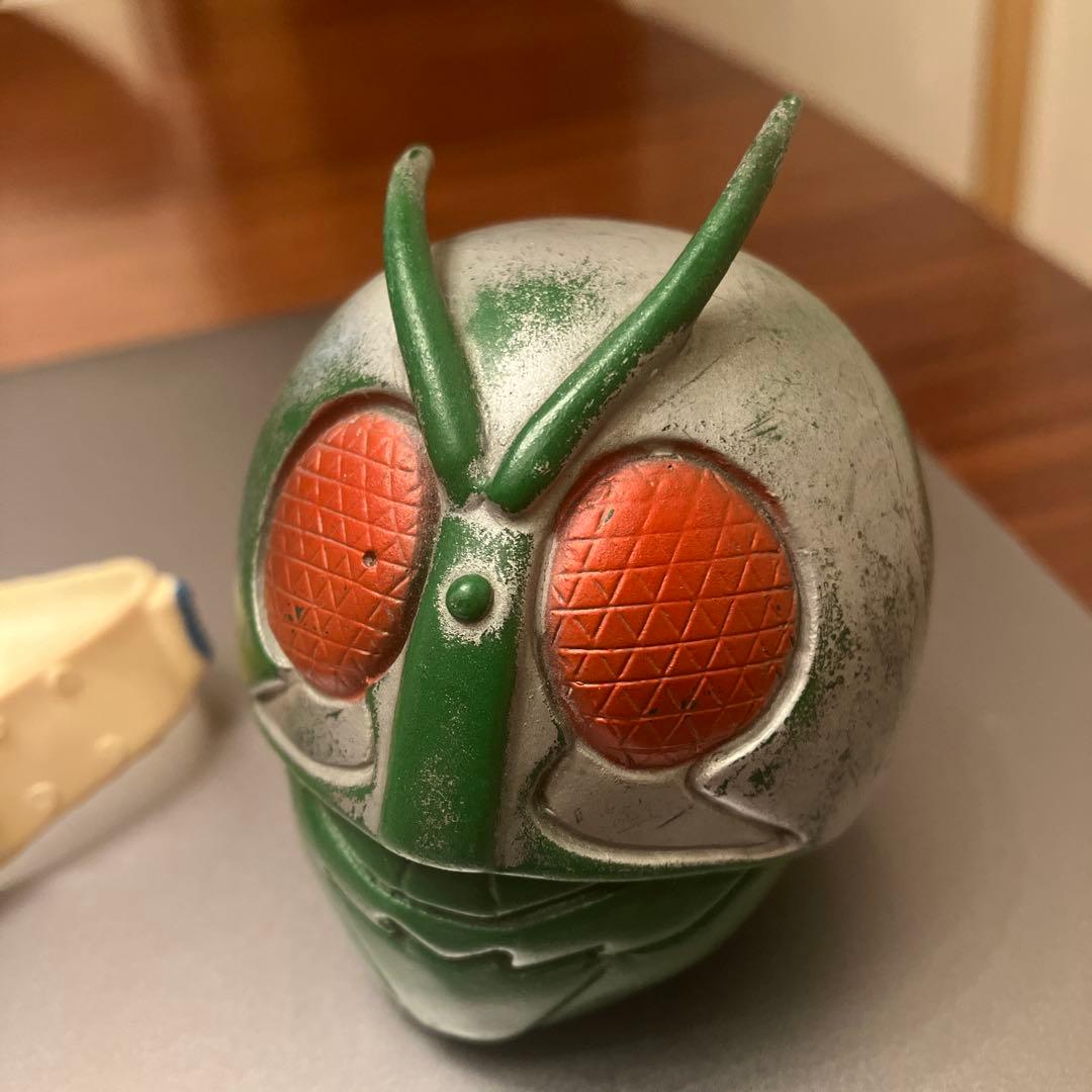 ヴィンテージ バンダイ 仮面ライダー ソフビ ヘルメット & ベルト