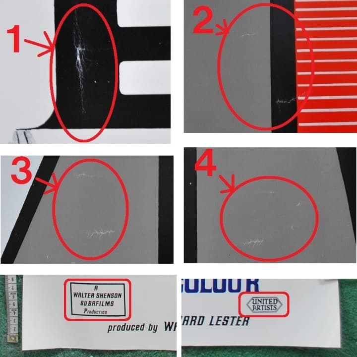 HELP!/BEATLES/オリジナル・ポスター/1965年英国映画/ビートルズ