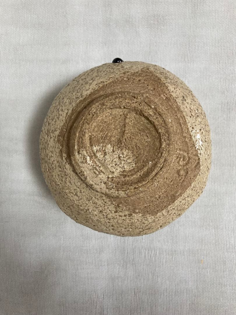 山口錠鉄(正悟)／織部半筒茶碗／A86