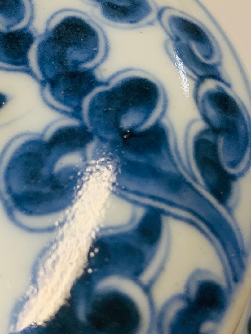 中国清時代染付(青花)お壺